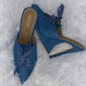 Fashion Nova Denim Heels